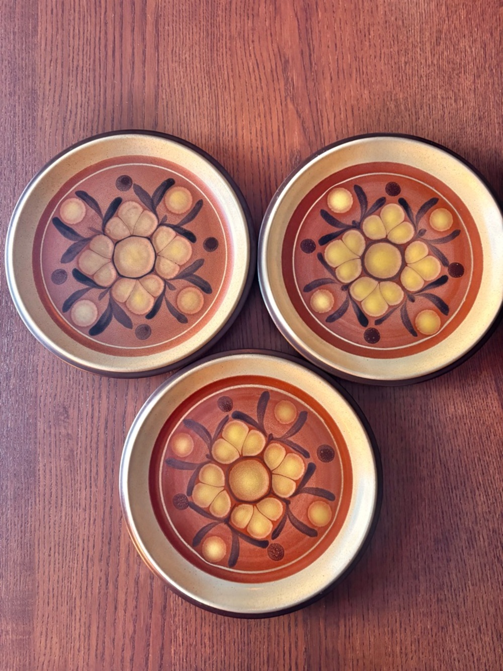 Vintage NORITAKI FOLKSTONE - “Safari” Side Plates - Set of 3